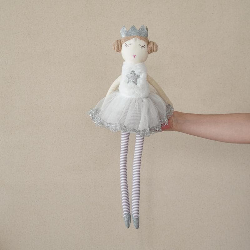 White Princess Fabric Doll 50cm — Dolls from Mowey Studio