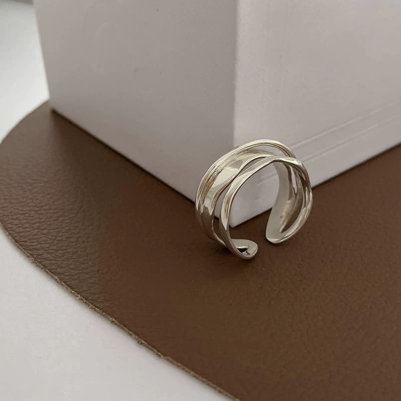 Triple Flow Band Open Ring — Ring minimals from Mowey Studio