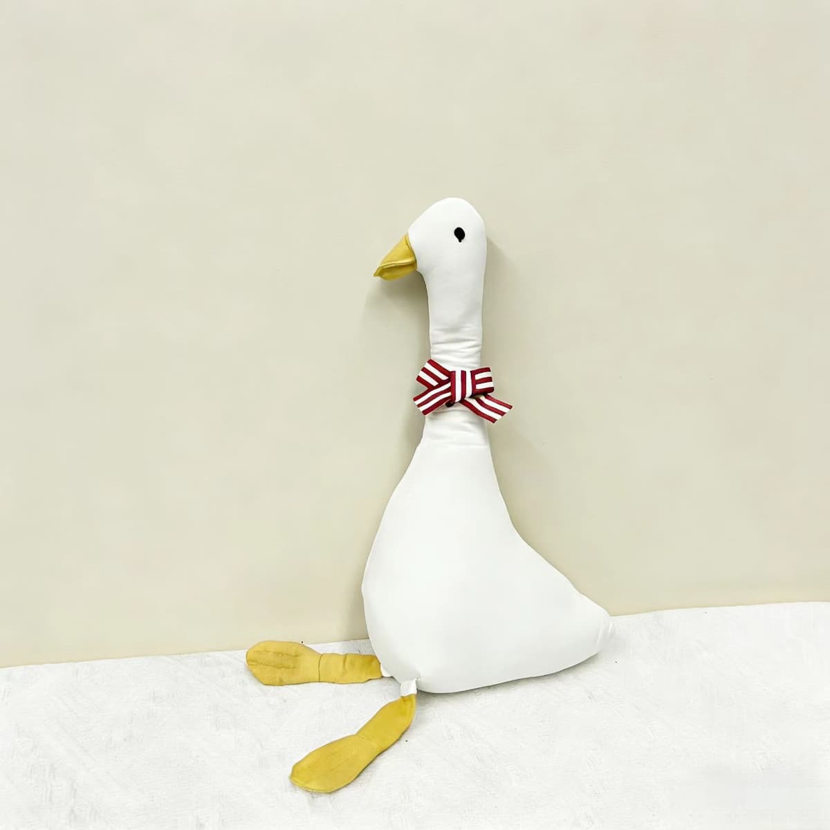 White Small Goose Plush 35cm — Birds from Mowey Studio