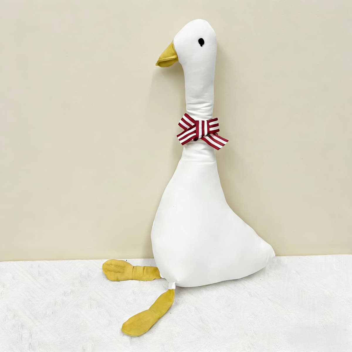 White Big Goose Plush 55cm — Birds from Mowey Studio