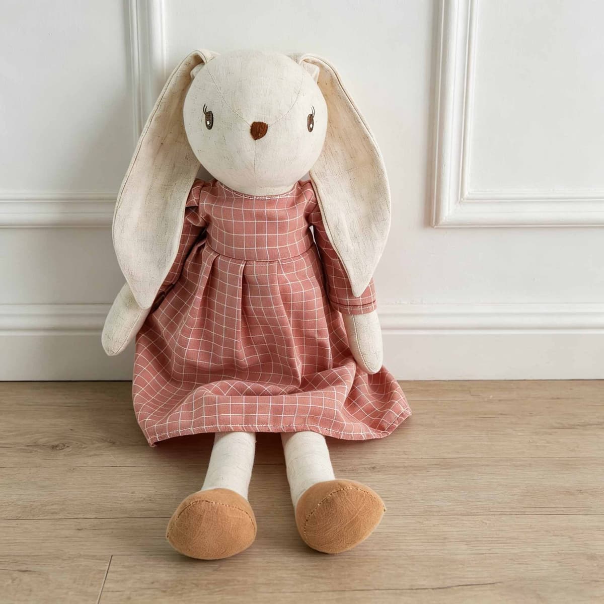Pink Dress Rabbit Plush 42cm — Rabbits from Mowey Studio