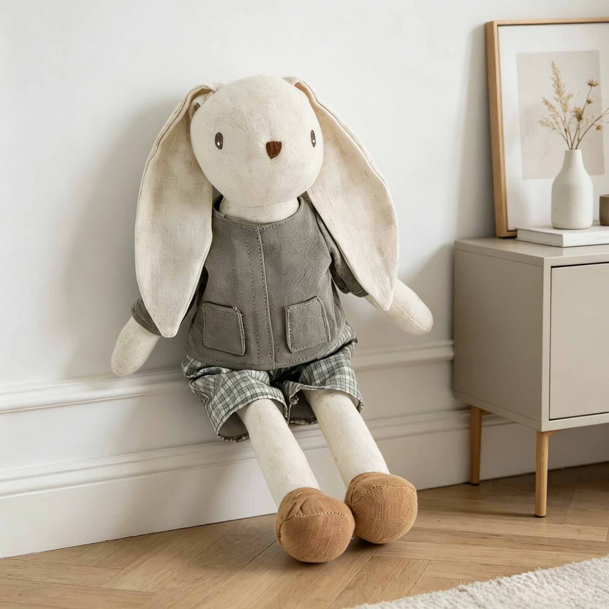 Green Pants Rabbit Plush 42cm — Rabbits from Mowey Studio