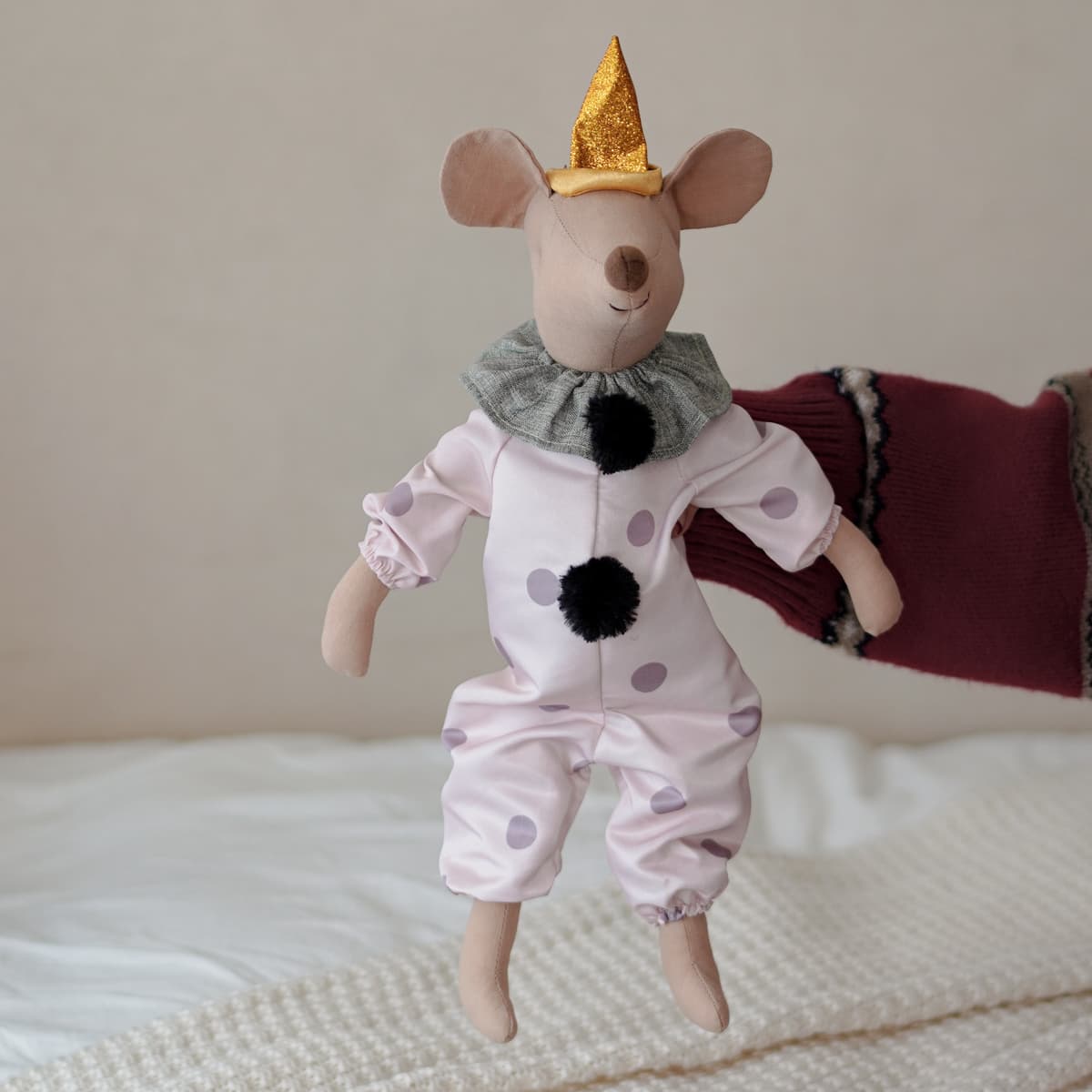 Polka Dot Mouse Plush 43cm — front view