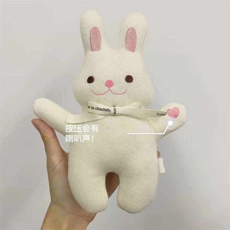 Cream Bunny Plush 22cm — Rabbits from Mowey Studio