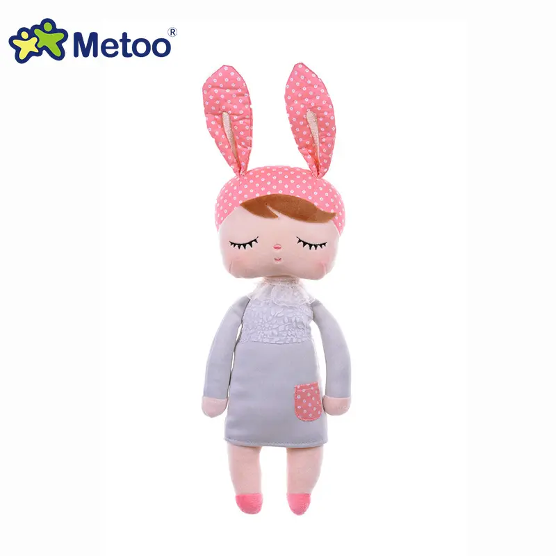 Angela Dream Grey Rabbit Plush 34cm — front view
