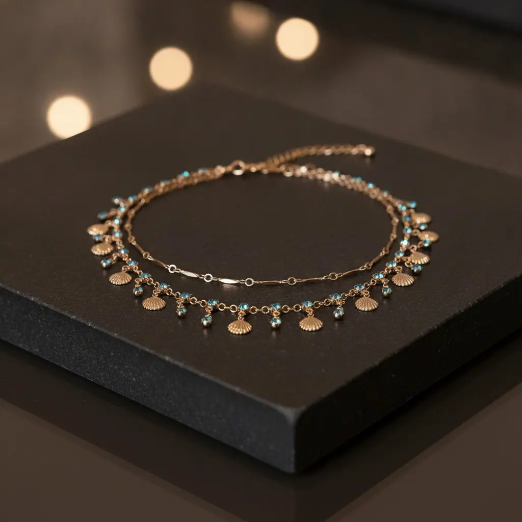 Pearl Camellia Cup Pendant Necklace — view 2