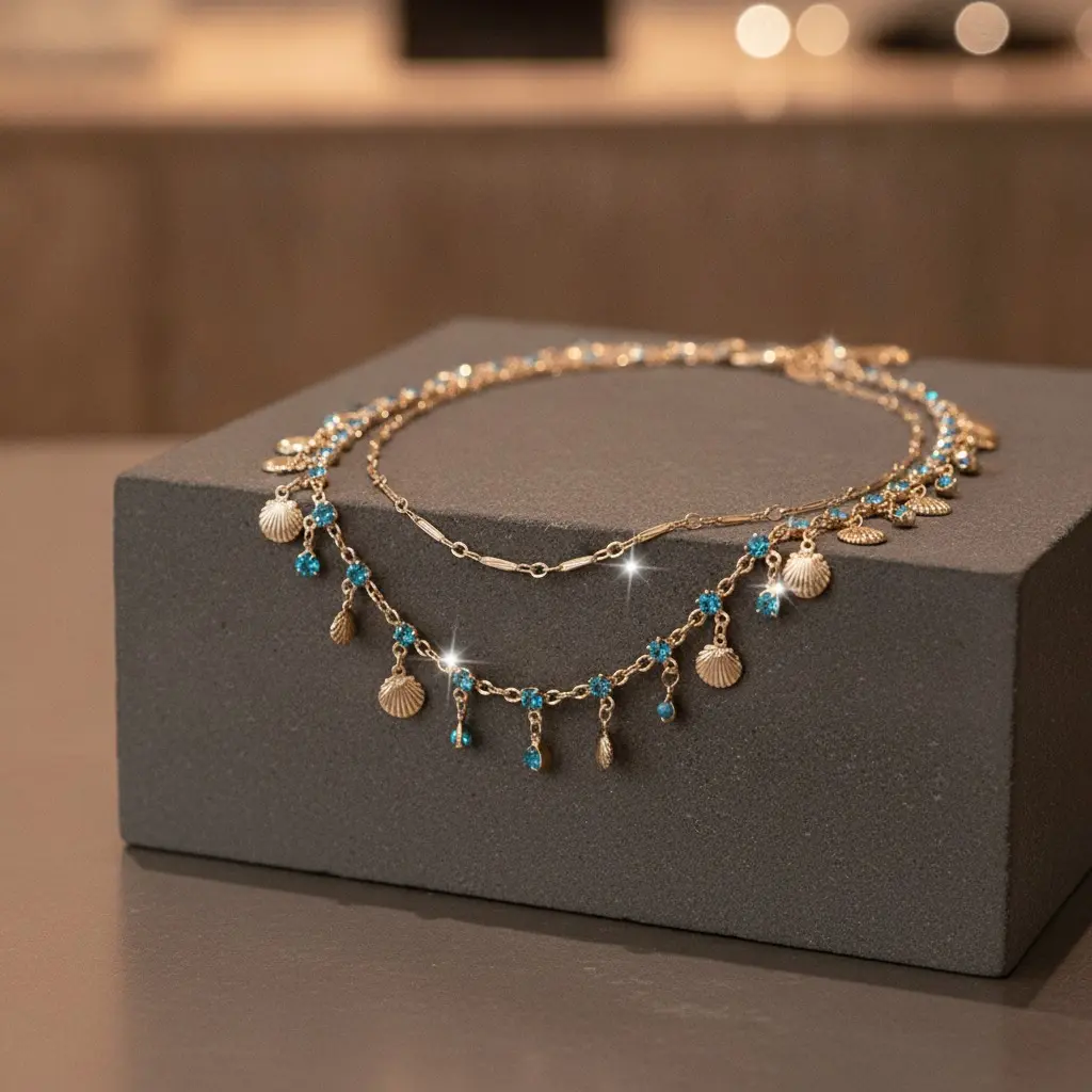Pearl Camellia Cup Pendant Necklace — view 3