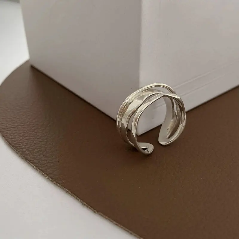 Triple Flow Band Open Ring — Ring minimals from Mowey Studio