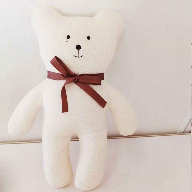 Cream Bear Plush 26cm — front view