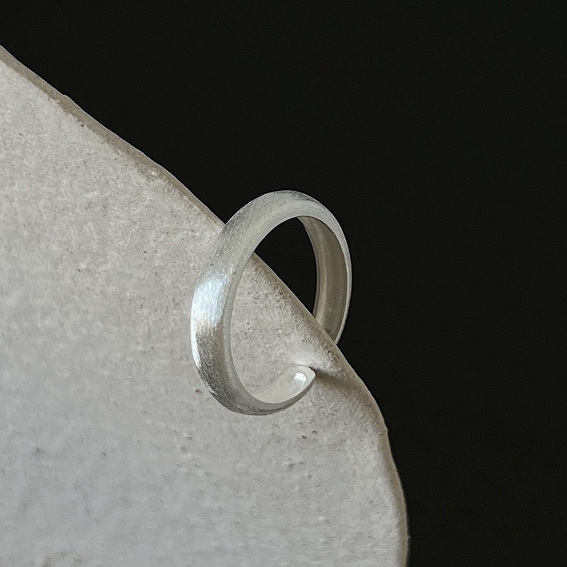 S925 Silver Plain Ring J3286
